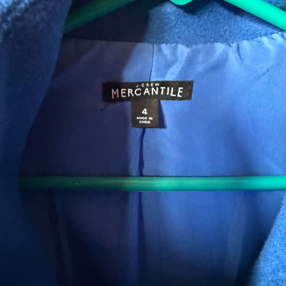 J. Crew Mercantile Blue City Coat - Picture 3 of 4